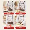 Detachable Hand Wipe Kitchen Oil Resistant Apron Dirt-Proof Catering Work Clothes  Home Use