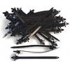 100x Nylon Cable Tie Wrap Fixed Fastener Clips Cars Mount Wire Tie Clip All Cars
