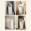 Household Trash Can Without Press Ring Bathroom Plastic Modern Large Capacity Living Room Kitchen Lid Waste Rubbish Garbage