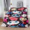 Cute Cat Cartoon Soft Flannel Fluffy Throw Camping Blanket for Children Sofa Throw Thin Blanket Fashion Gift