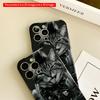 2DFlat Rocking Cat Punk Vibes All inclusive film hard iPhone case, compatible with iPhone 18 Pro Max 17 16 15 14 13 12 11