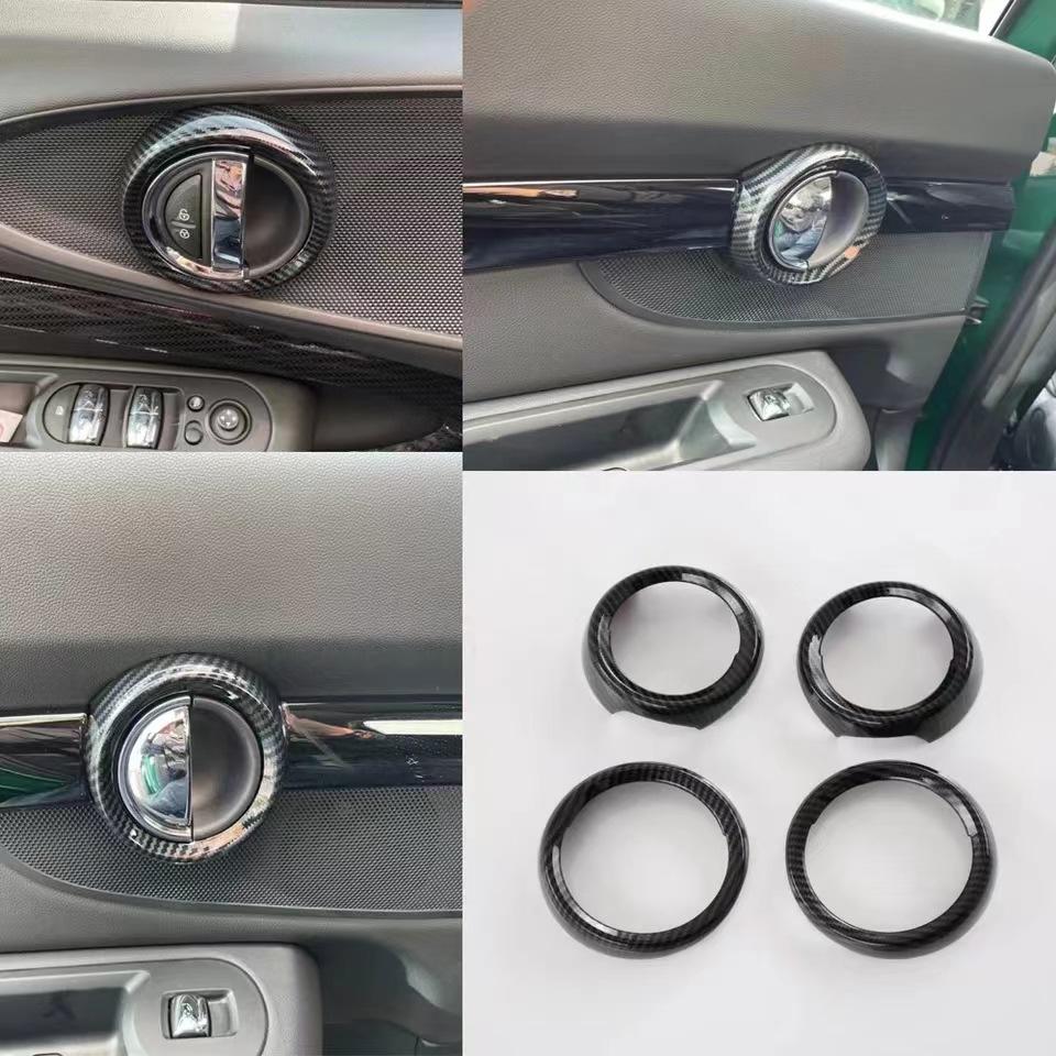 Geeignet für BmwMINI CLUBMAN F54 Lüftungsauslass Audio-Ring-Panel Carbon-Lenkrad Bohrkorn-Aufkleber Interieur