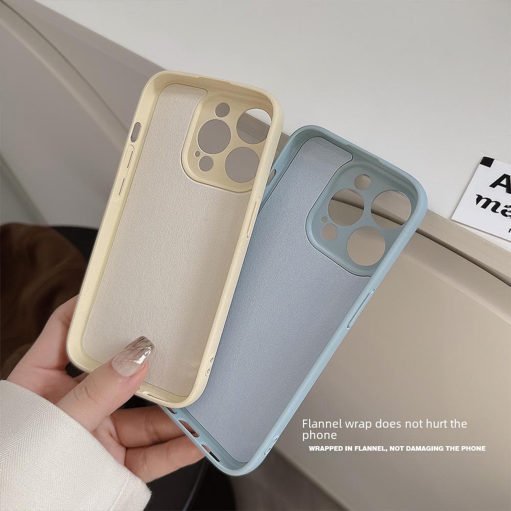 "High-Grade Liquid Silicone Case for iPhone 11/12/13/14 Pro/15/16 - Solid Gray"
