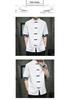 Men's 2022 Retro Chinese Style Color Block Cotton Linen Frog Button Short Sleeve Shirt