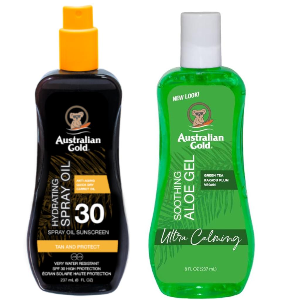 Australian Gold oil Carrot Oil Spray SPF30 + Aloe after sunbathing