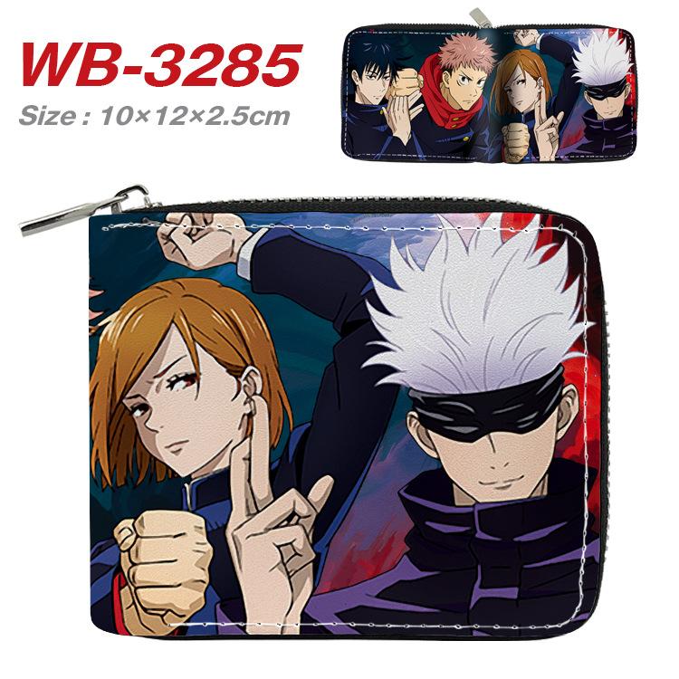 Jujutsu Kaisen Short Wallet Anime Cartoon Leather Bifold Card Holder Coin Purse for Students Men Women
