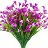 Künstliche Tulpen, Lebendige gemischte Farben, Realistische Plastikblumen für Innen- und Außendekoration, Großartig für Zuhause, Veranda und Friedhofsdekoration