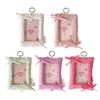 Korean Popular Photocard Holder with Keychain,Sweet Bows Photo Card Sleeve ID Bank Credit Card Holder Protector Gifts