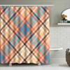 Colorful Geometric Shower Curtain Bath Decoration With Rod Pocket Shrink Wrapped Packaging For Bathroom Decorations!