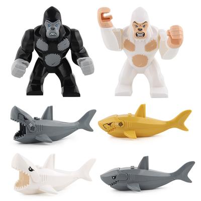 Children'S Educational Science And Education Animal Building Block Toy Shark Gorilla Animal Ornament Model Cognition