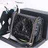Womens Vintage-Style Satchel Bag With Chain Strap PU Leather Crossbody Large Capacity Daily Use