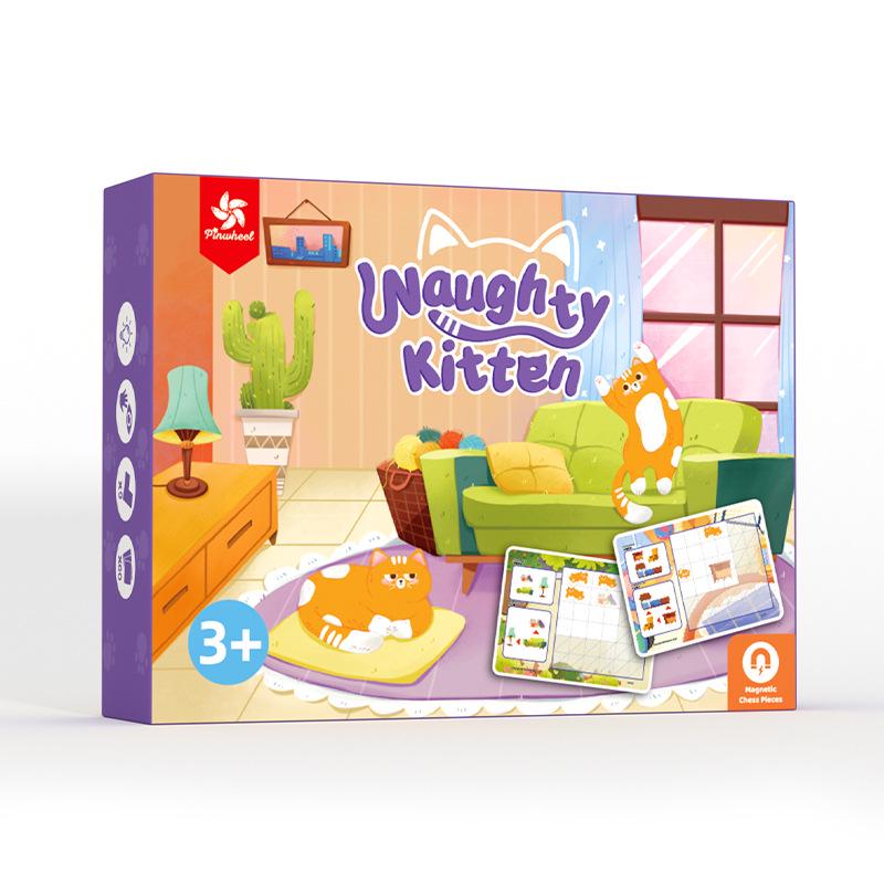 

Котенок-вертушка проказник: Пространственное мышление логическая игрушка для детей 3+