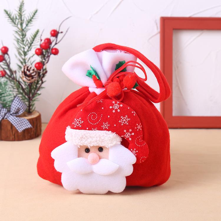 Christmas Gift Bag Cute Candy Bag Christmas Gift Christmas Ornament Brushed Cloth Doll Christmas Bag Tote Bag