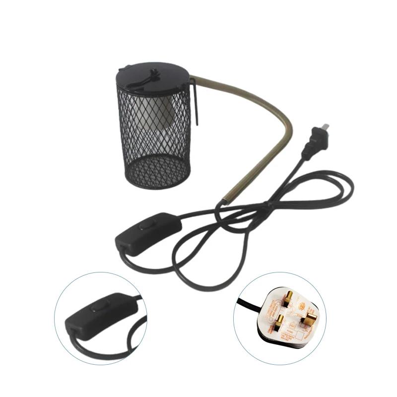 Pet Parrot Ceramic Heating Lamp Cage Turtle Lizard Reptiles Warm Lamp Anti-Bite Anti-Scalding Insulation Lamp US/EU/UK/AU Plug