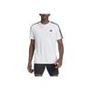 Adidas Three-Stripe Colorblock Crew Neck T-Shirt Men Tops White IB8151