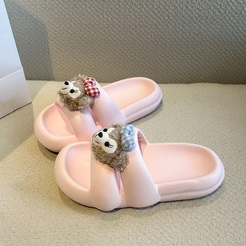 Non-slip and wear-resistant thick-soled fashionable versatile one-word cool slippers for women's outer wear 2025 summer new Korean version of women'