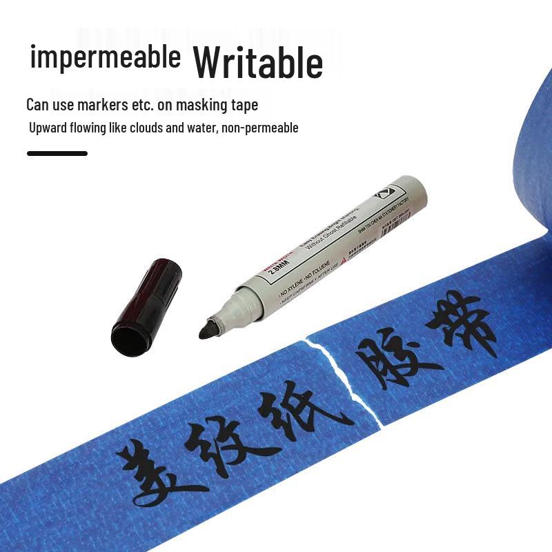 Washi Tape for Art & Decoration - Blue, No Residue, 3D Printing, Student Painting