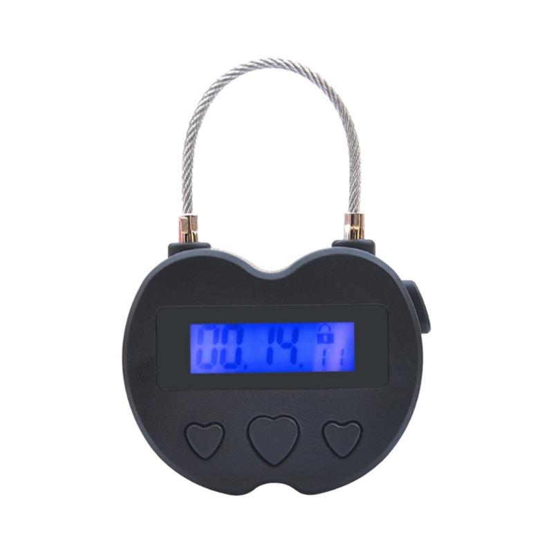 USB Rechargeable Temporary Timer Padlock LCD