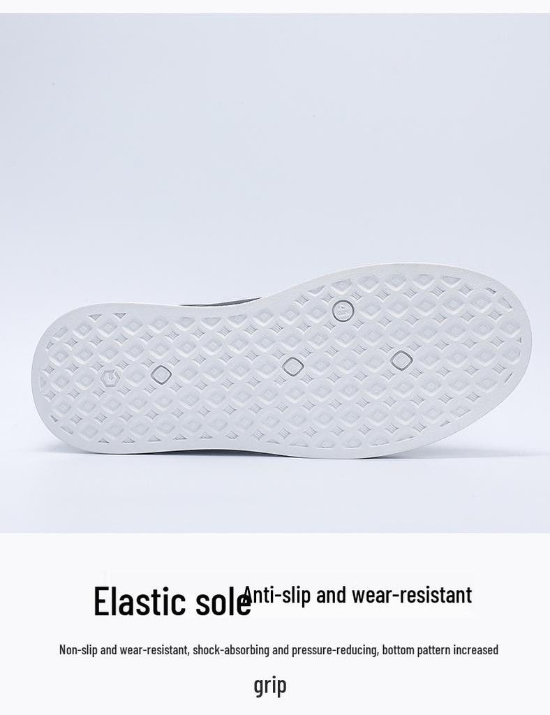 Korean Style Men's White Velcro Casual Shoes - Summer 2026 Fashion Trend