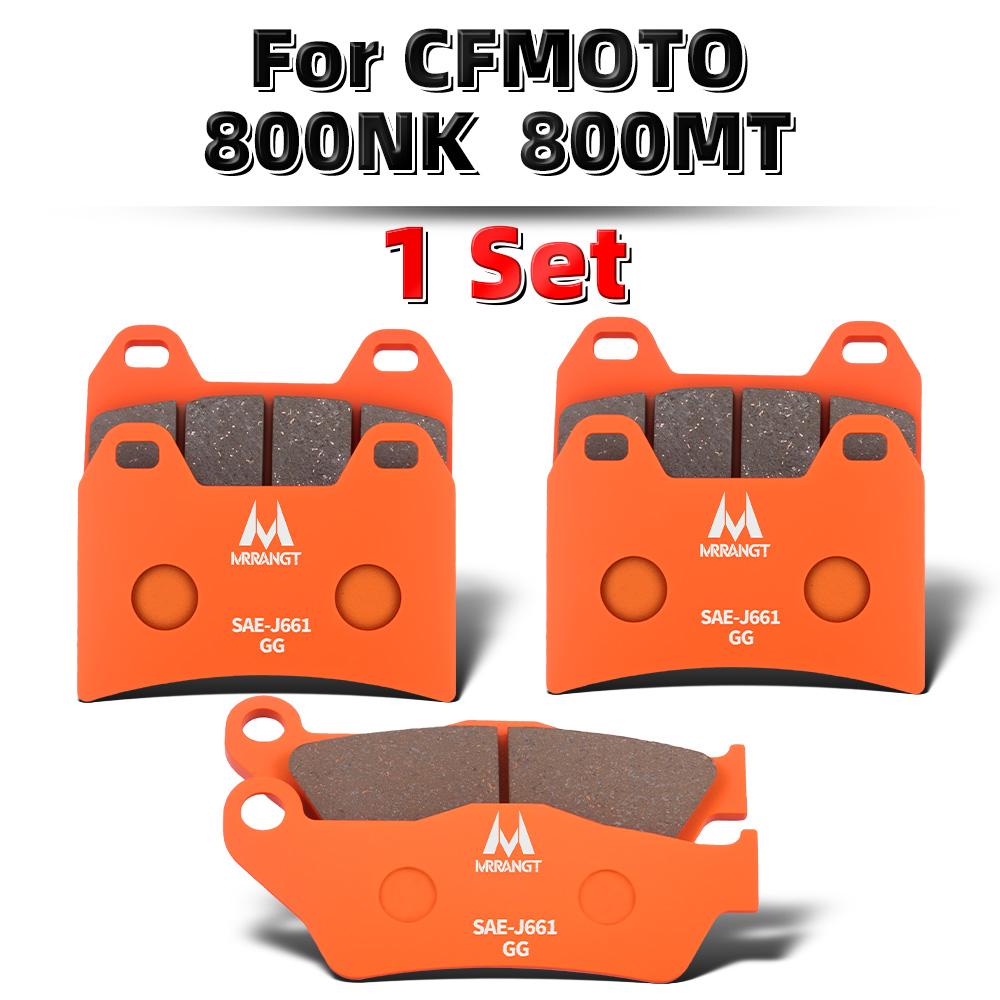 MRRANGT Low Noise High Performance Motorbike Ceramic Brake Pads Set Fit for CFMOTO 800MT 800NK 700CL-X 700MT 675SR 675NK 500SR
