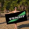 Farming Tractor Fendt Anime Beach Swimming Towel Soft Absorbent Washcloth Children's Gifts for Kids Travel Camping Gym