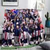 New England Patriots Players Printed Flannel Blanket, Soft Throw for Bedroom Sofa, Washable, Fan Merchandise, Great Gift.