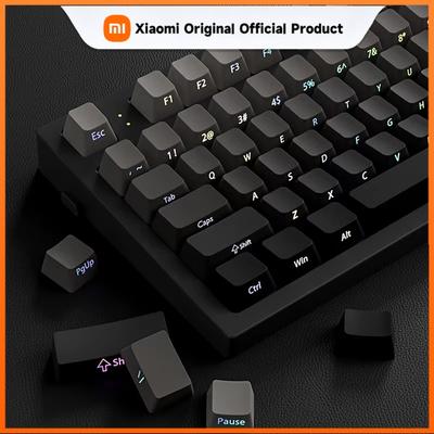 Xiaomi Side-printed Gradient Keycaps with PBT Contour Backlighting, Bottom-lit Design, Compatible with 60/75/68/87/104 Gaming Keyboards