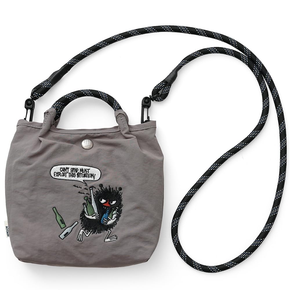 

[Мумі-троль] Міні-клатч через плече для жінок rmpk-03 N Сірий (Смердючий)