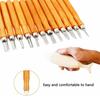 12pcs Wood Carving  Set For Woodworking Wood Carving Knife Set Hand Tool Kit For Carpenter Craftsman Gifts