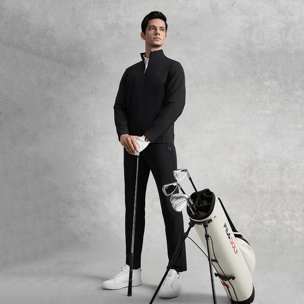 New FILA Golf Series Jackets Men's Pitch Black A11M535501FBK