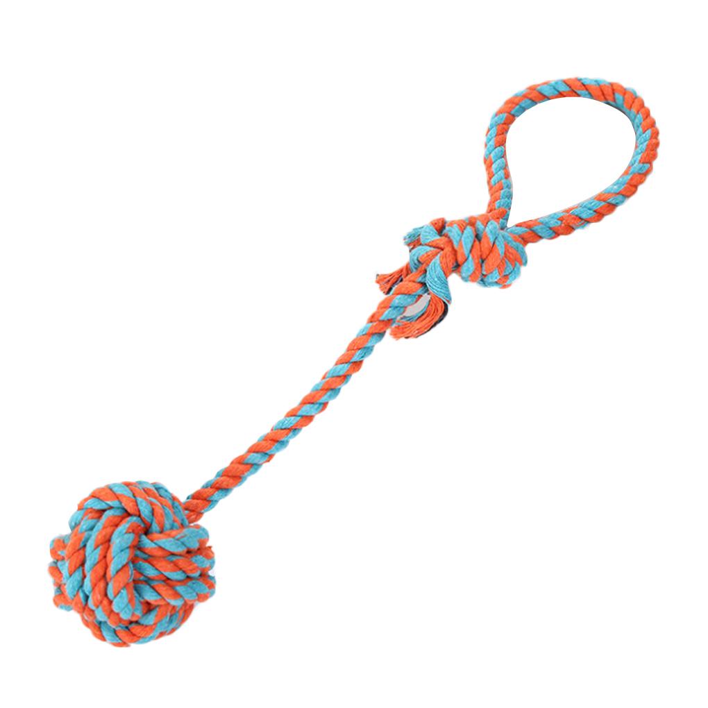 

Bite Diameter Pet Puppy Medium Supplies Braided Color Tooth Dog Toy Cotton Rope Ball Knot Chew Teeth Biting Cleaning