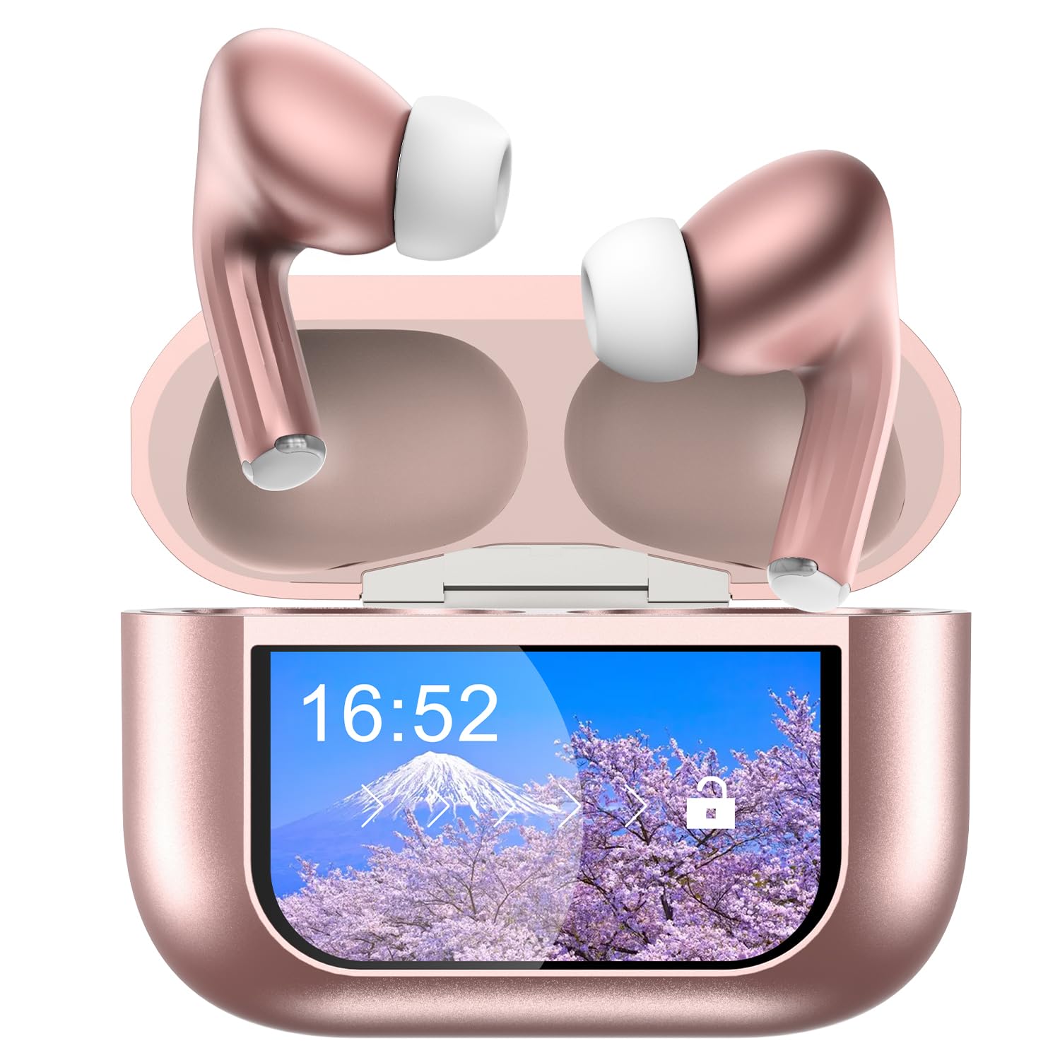 

Wireless Bluetooth Earbuds for 2025 Touchscreen with Bluetooth IPX7 Noise Up to 48 Hours of Automatic ENC HiFi Sound Compact and Compatible with and