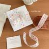 Beautiful Colorful Dot Ribbons 2.5cm Width White Chiffon Ribbons Birthday Gift Box Packaging Material