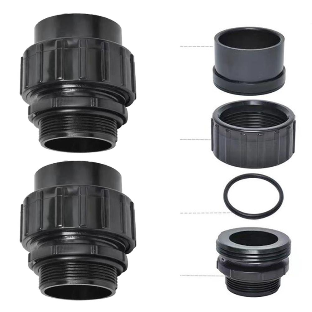 Pool System Connector 2PC Pipe Connector Easy Installation Hard-wearing Material Robust Construction Connector For Sand Pump
