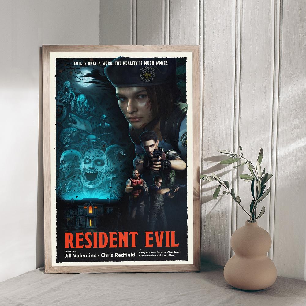 Joc Video R-Residents-Evil Printuri și Postere de Bună Calitate Vintage Decor Cameră Bar Cafea Decor Acasă