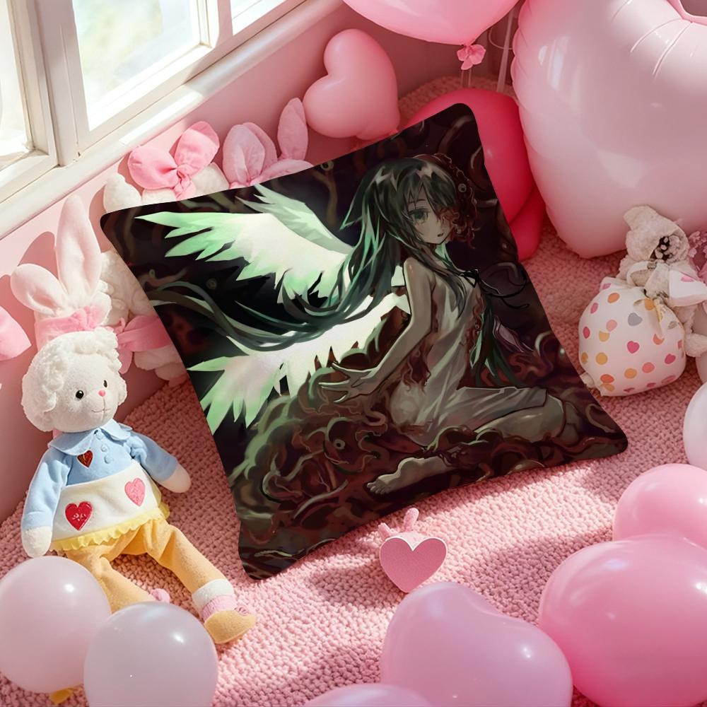 AnimeThe Song of S-Saya Pillow Case Plush Fabric Soft Double-Sided Printed Sofa Warm Winter Home Child Gift Cushion Cover
