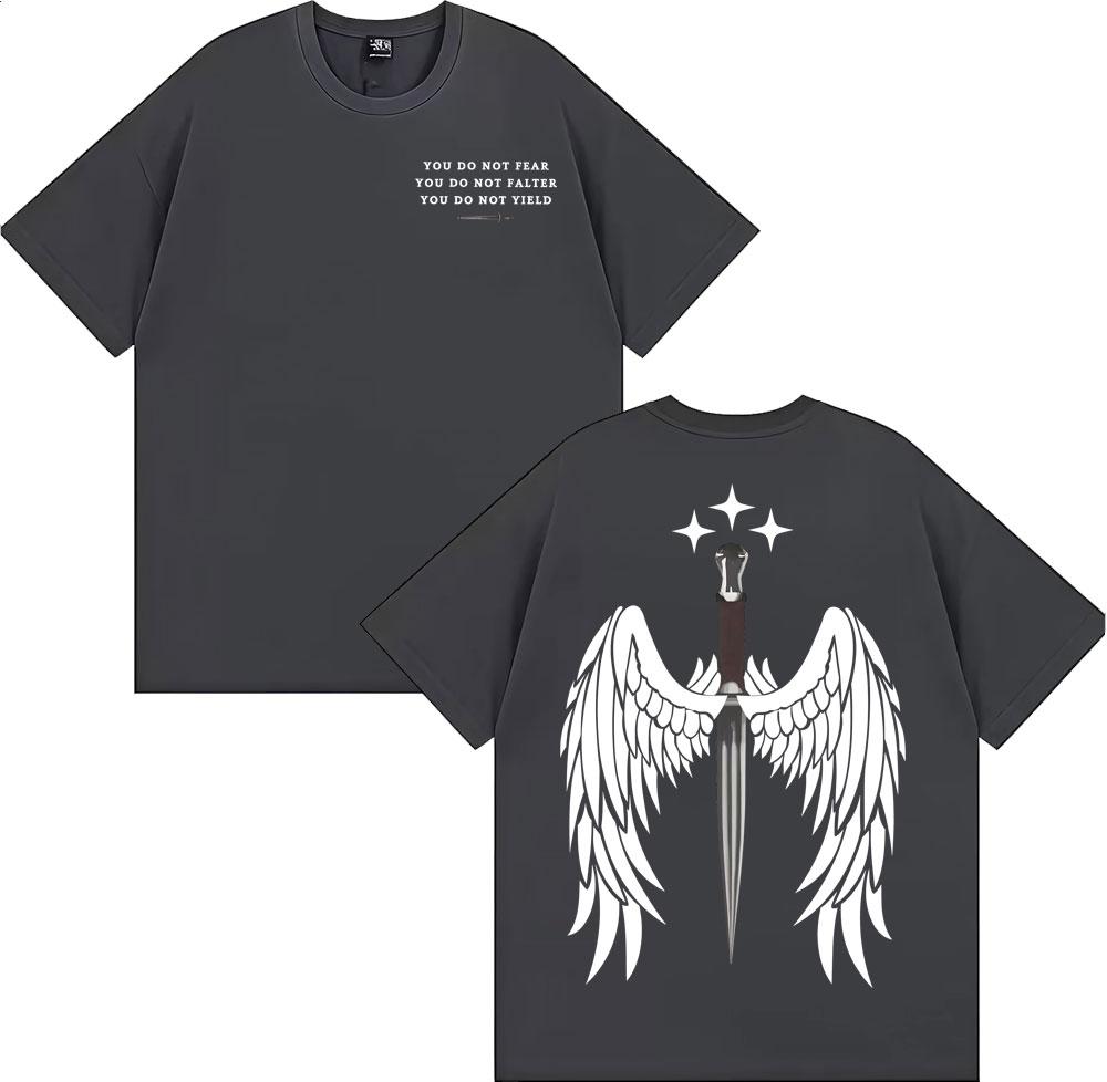 Limited Bat Boys Azriel Shadowsinger T Shirt Men's Clothing Harajuku Vintage Graphic T Shirts Male Summer Tops Short Sleeve Tees
