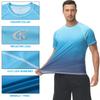 Rashguard für Kurz Kühl bis zum UV Schnell Sonnenschutz [Hyzhwl] Herren, Ärmel, Bademode, T-Shirt, UPF50+, Berührung, Schutz, Trocknend, Amphibisch,