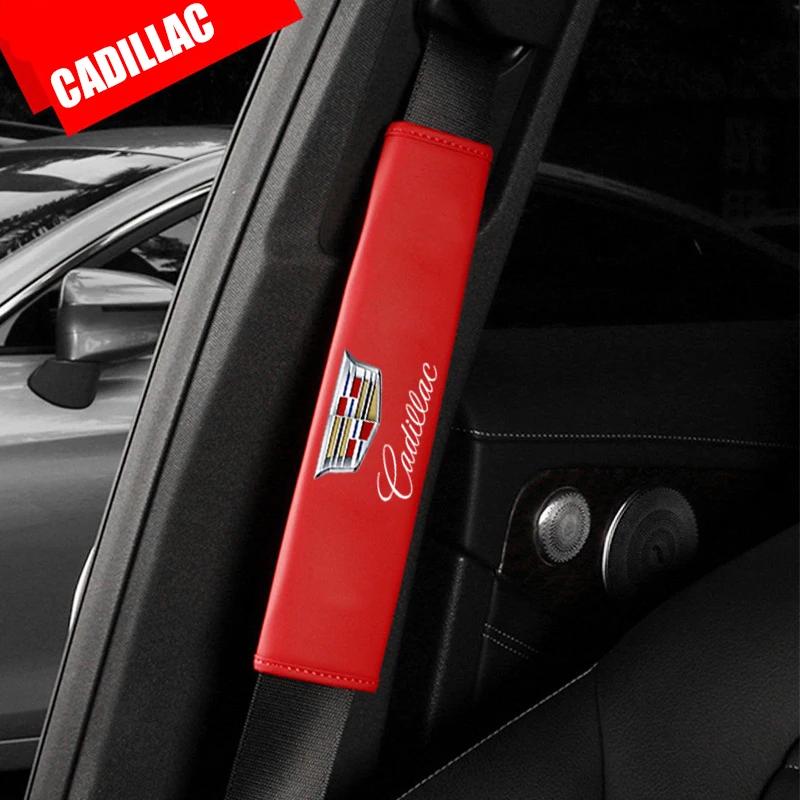 Car Seat Belt Cover for Cadillac CTS BLS Tiburon CT5 SRX Escalade Deville XTS DTS ATS XT4 XT5 XLR Safety Belt Shoulder Protector