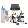 Professional Tattoo Kit Coil Tattoo Machine 3RL 5M1 Tattoo Needle Practice Exercise Skin Set