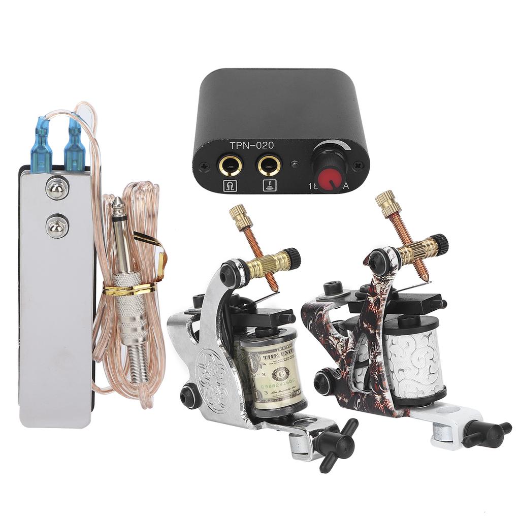 Professional Tattoo Kit Coil Tattoo Machine 3RL 5M1 Tattoo Needle Practice Exercise Skin Set