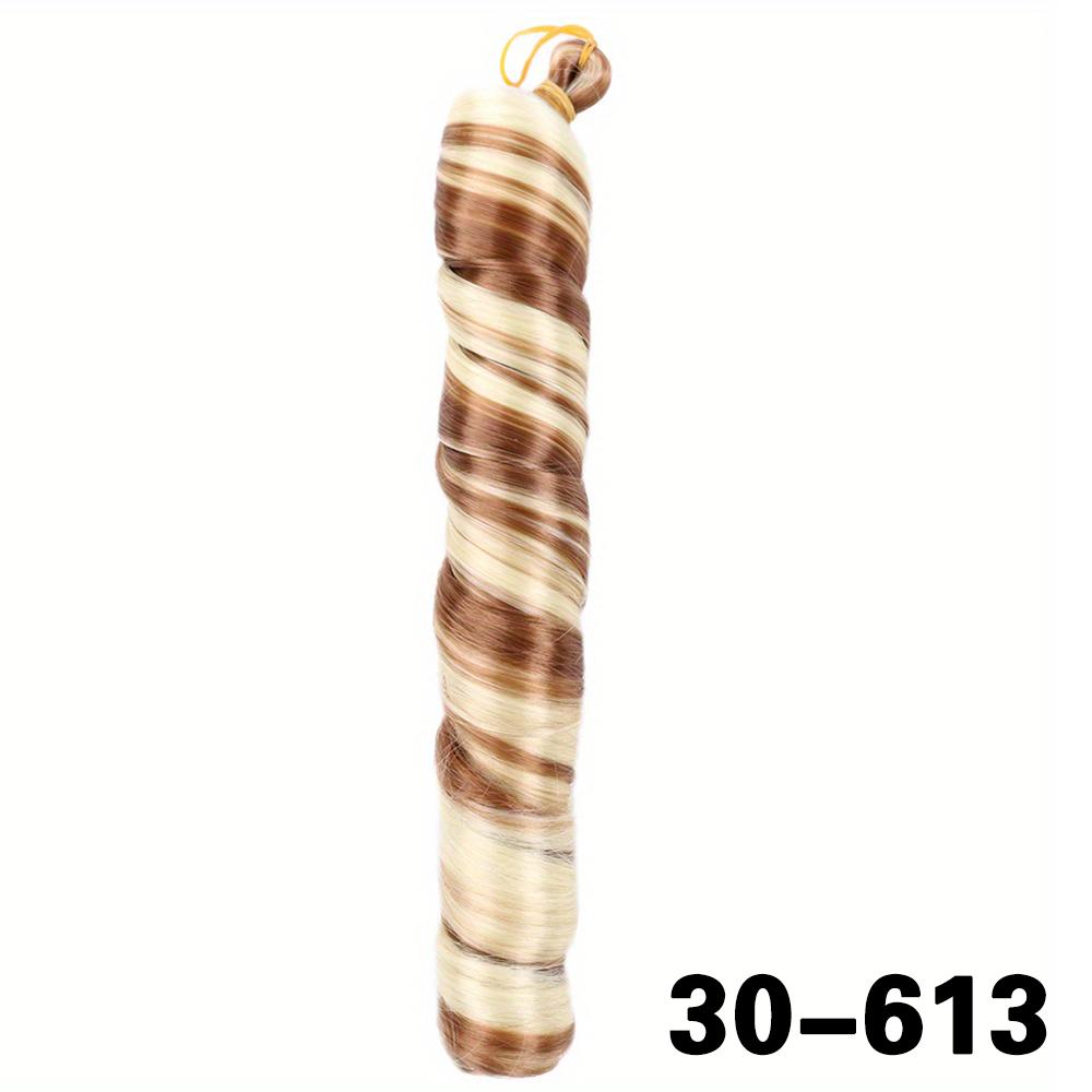 Synthetic Loose Braiding Hair Spiral Curls Crochet Hair Extensions Stretched French Curls Hair End Braids For Women