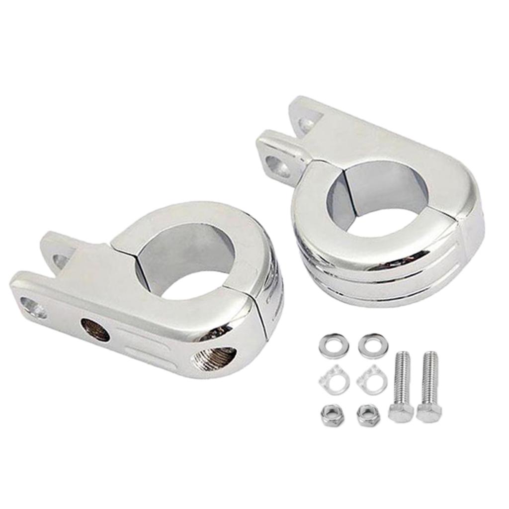 1.25/" Engine Crash Bar Highway Foot Peg Mount Clamp Bracket Kit Fit For Harley