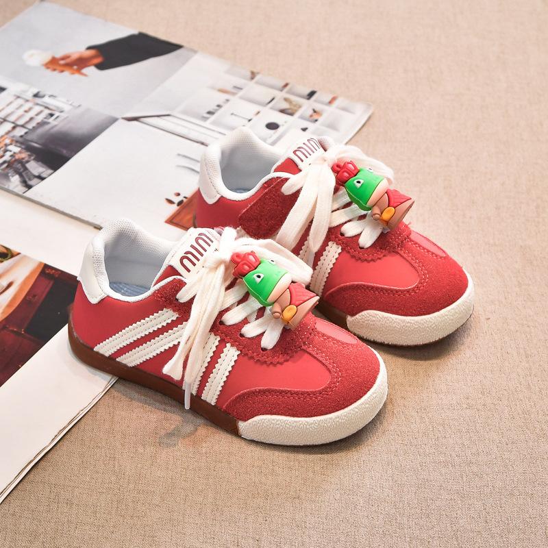 Children's board shoes low-top 2025 spring and autumn new boys' shoes girls' sports shoes soft-soled casual moral training shoes older children