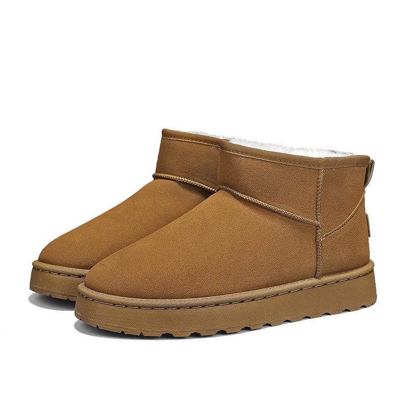 Snow boots winter new outdoor sports velvet warm fur integrated cold waterproof bread cotton shoes