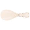 Cute Bunny Non Stick Rice Spoon Threedimensional Standable Rabbit Rice Scoop for Rice Cooker(Beige )