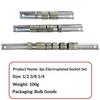 1Pc/3Pcs Set 8-Clip Socket Rack Holder For 1/4" 3/8" 1/2" Sockets – On-Rail Tool Organizer Storage For Loose Socket Storage