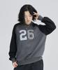 AWESOME STUDIO 26 Patch Embroidered Raglan Sweatshirt Charcoal