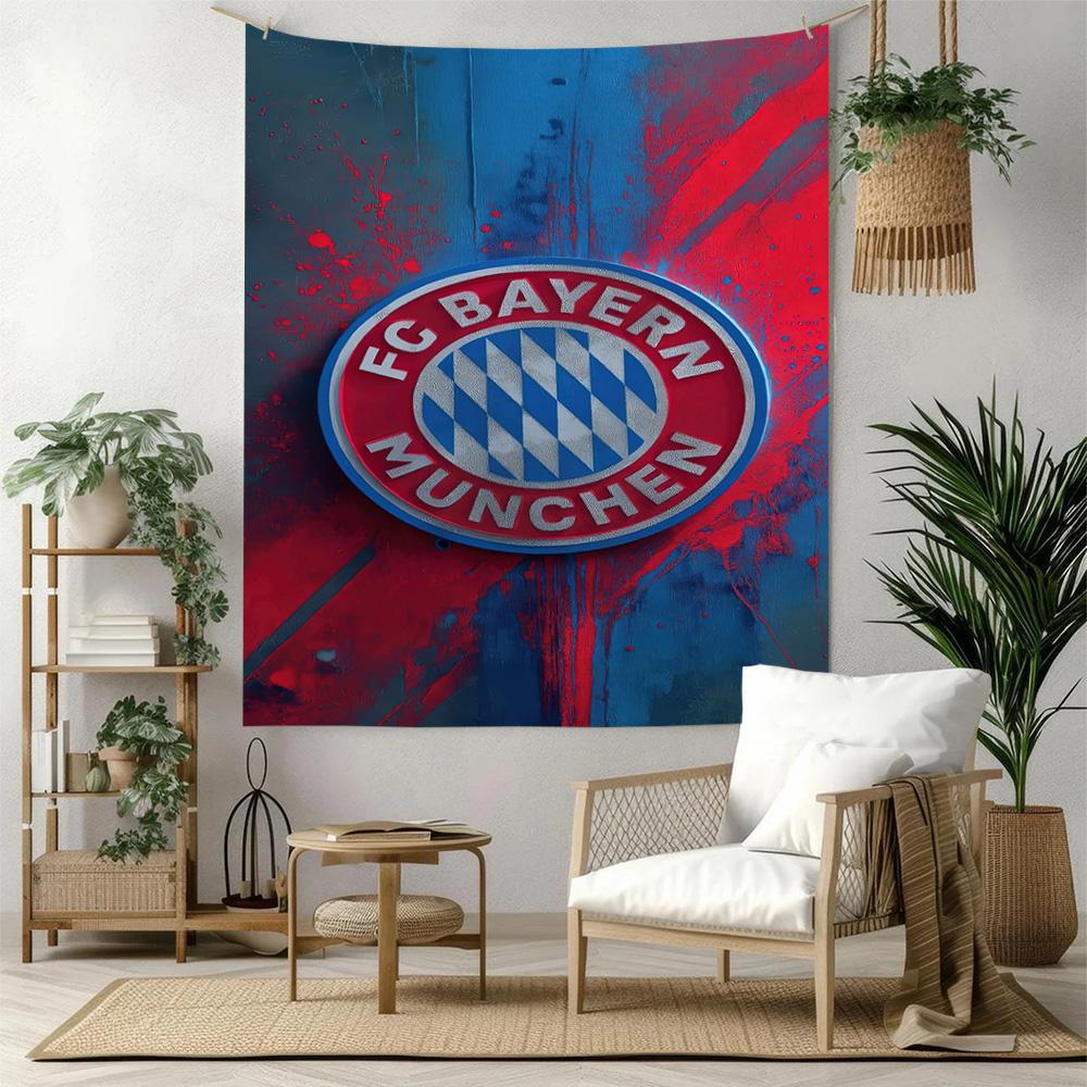 Arazzo Decorativo da Parete Bayern Monaco Arte per Memoriale di Animali Domestici Compleanno Festa Nuziale Sfondo Regalo di Famiglia