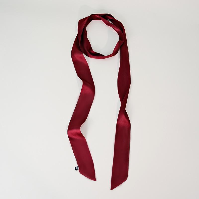 Elegante Sciarpa in Seta Raso 200cm: Accessorio Sottile, Lungo e Stretto da Donna per Capelli, Collo, Borsa o Cintura